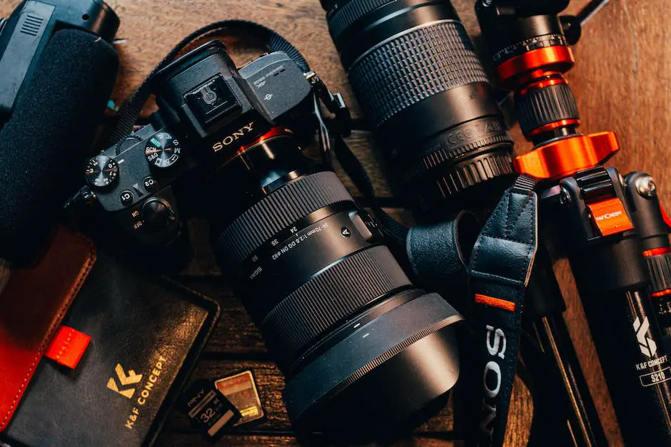 A close-up image of various Canon 5D lenses, showcasing their differences and capabilities