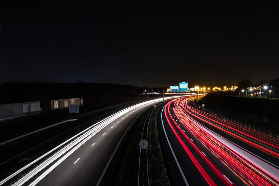A photo of a long exposure shot capturing the blur of moving objects while keeping stationary elements sharp and focused