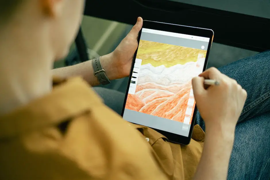 Image of a person sketching a map on a digital tablet, representing the topic of the text and the process of map creation for animation.
