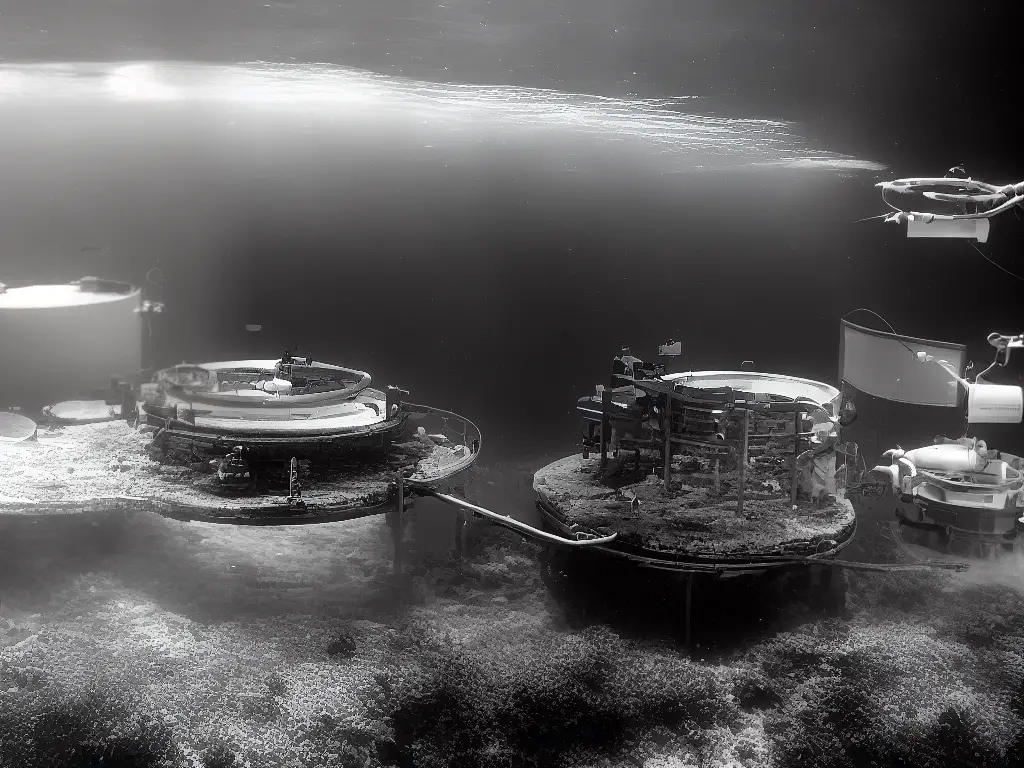 An animated image of a disposable camera film reel being placed into a developing tank and then being submerged in a series of chemical baths for film development.