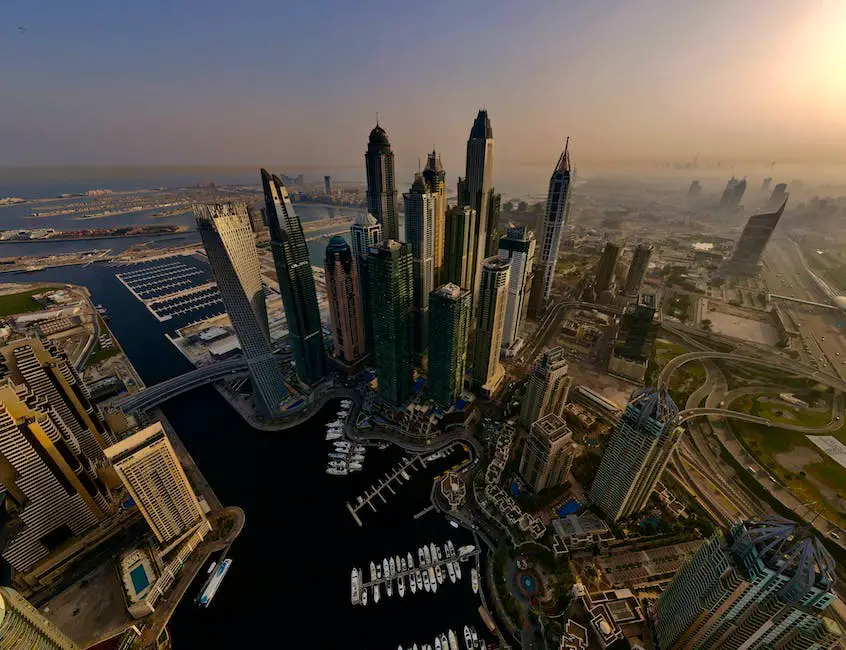 An image depicting a futuristic DJI enterprise drone in flight over a cityscape.