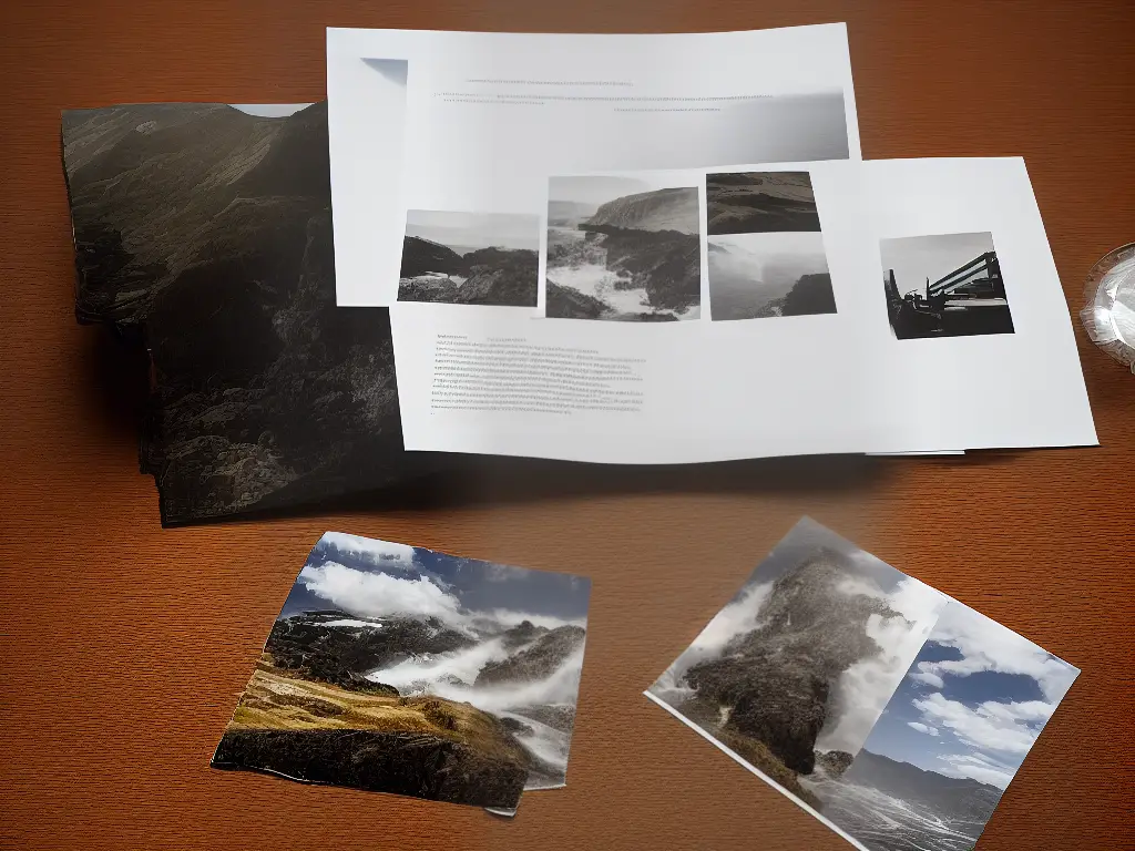 An example of photographic paper with a glossy finish and medium contrast grade displayed next to a piece of 35mm film.