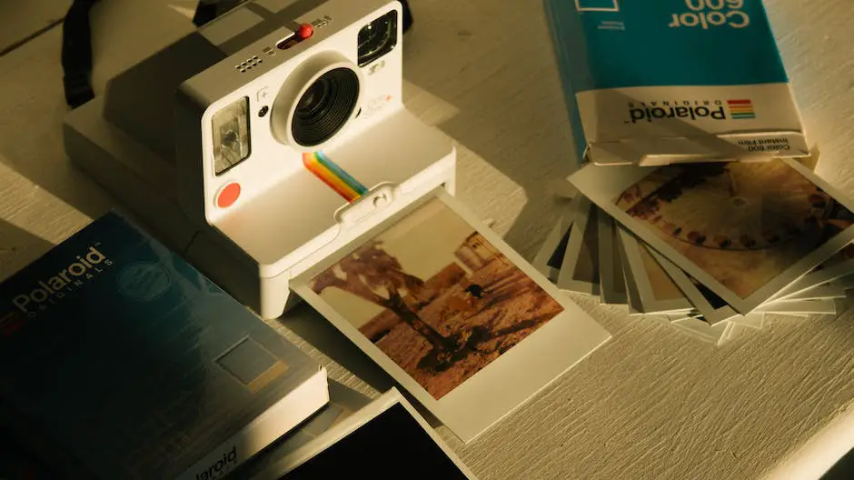 A vintage Polaroid SX 70 camera