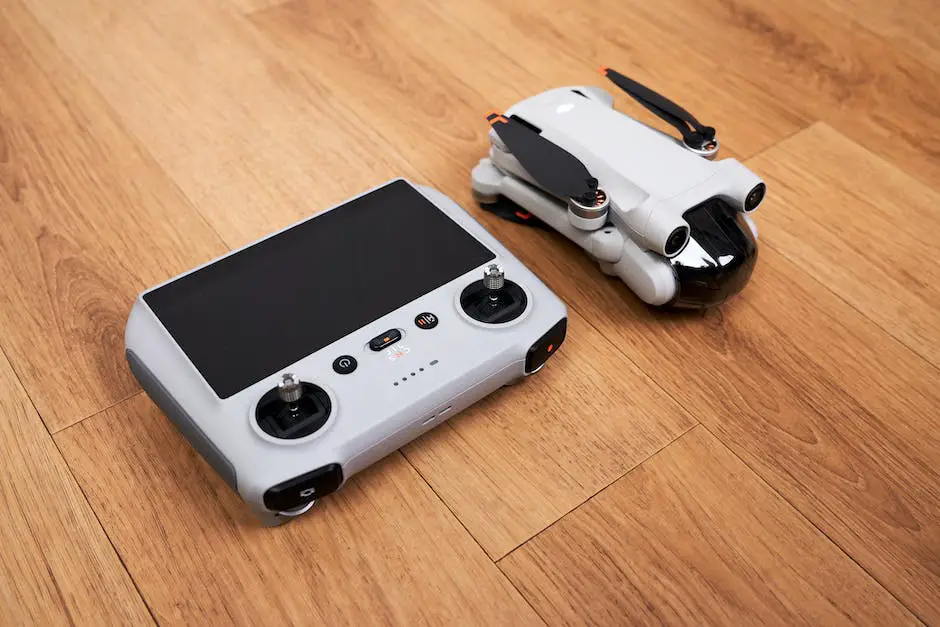 An image showing the unboxing process of the DJI Mini 3 Pro, with all the accessories arranged neatly beside the drone.