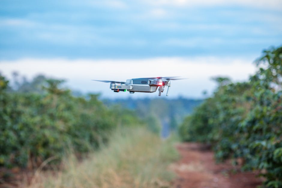A drone flying over a field in Virginia, demonstrating the importance of understanding and abiding by VA drone laws.